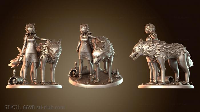 Статуэтки девушки Мононоке Сан