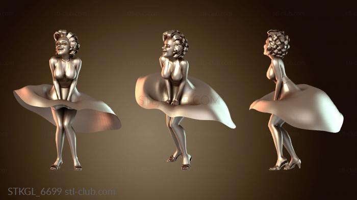 Статуэтки девушки Увеличенный Монро Монро