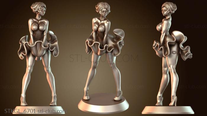 Статуэтки девушки Мини-зверь-монстр-буп