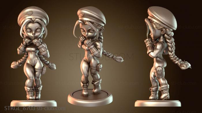 Статуэтки девушки Чиби Мини Монстр Кэмми