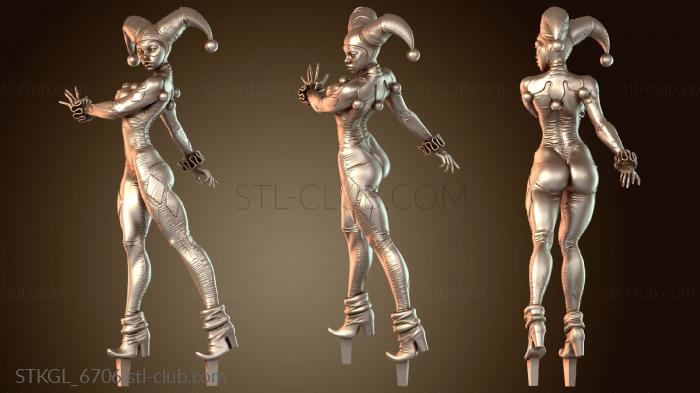 Статуэтки девушки Стилизованный монстр Харли Квинн