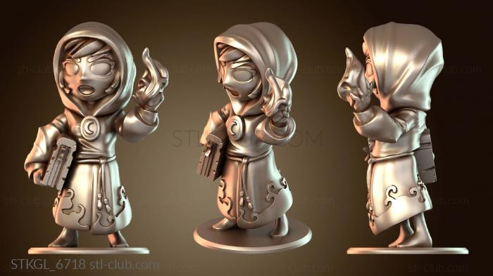 Статуэтки девушки Стилизованная луна