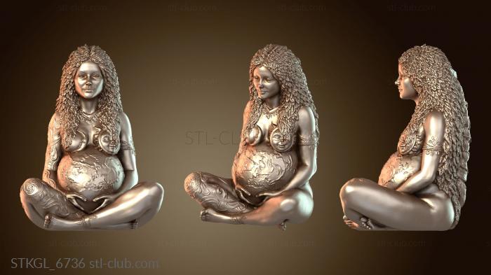 Статуэтки девушки Мать Земля