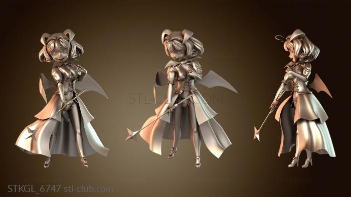 Статуэтки девушки Миссис Клаус, аниме-девушка и Магия Байсер