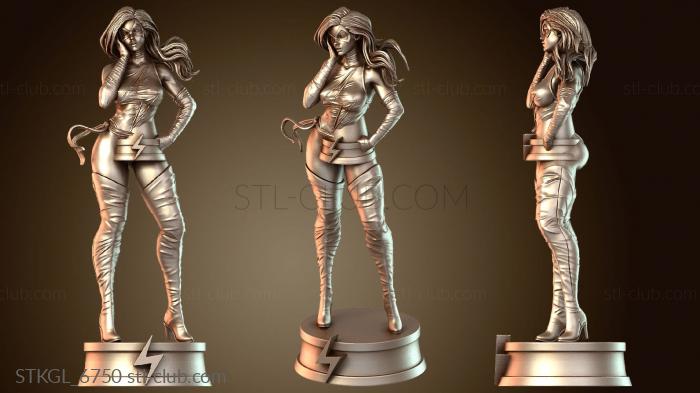 Статуэтки девушки Мисс Марвел Нога