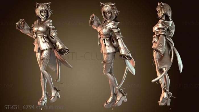 Статуэтки девушки Неби Неко - Аватар Втубера