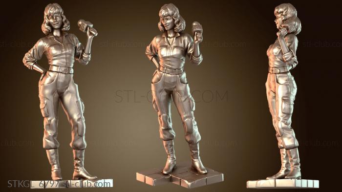 Статуэтки девушки Стилизованный Нил