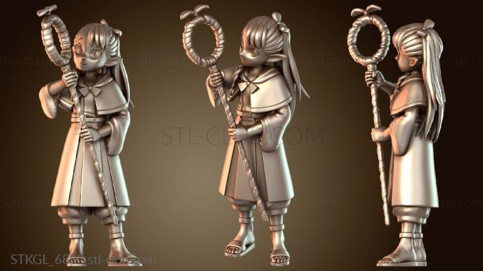 Статуэтки девушки Неон и Марсиль Делишес в Подземелье