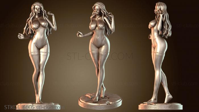 Статуэтки девушки Взрослая Незуко в нижнем белье