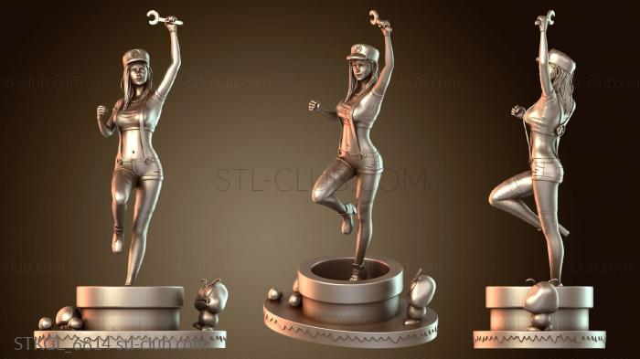 Статуэтки девушки Нико в роли девушки Марио