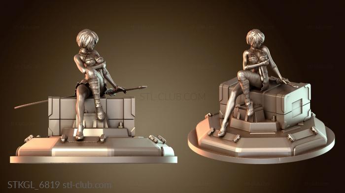 Статуэтки девушки Усовершенствованные автоматы Nier