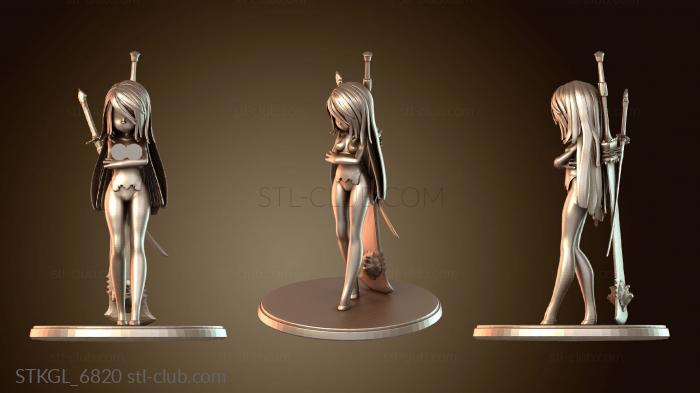Статуэтки девушки Усовершенствованные автоматы Nier