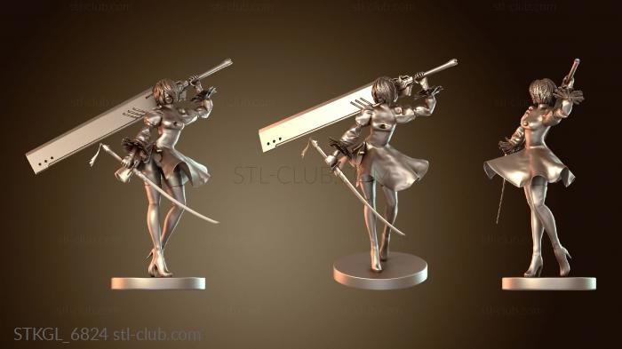 Статуэтки девушки Ниер Автомат Гадохоа Рука