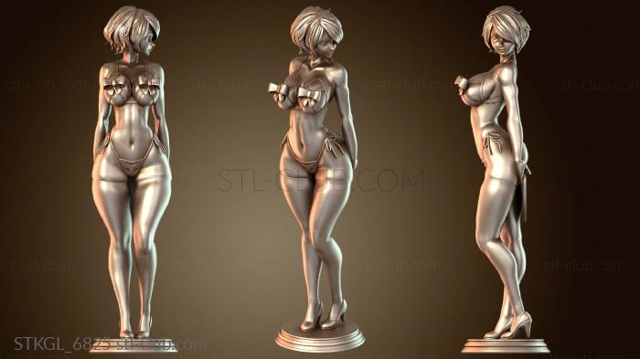 Статуэтки девушки Нир Автоматы NSFW Дени святого Валентина