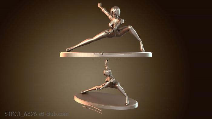 Статуэтки девушки Юбка Nier Automata