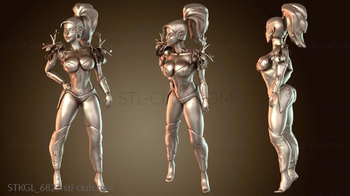 Статуэтки девушки Ночной эльф