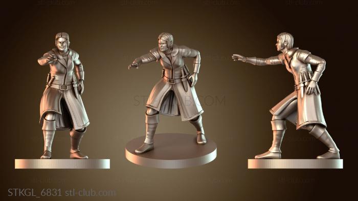 Статуэтки девушки Девять Пальцев Кин