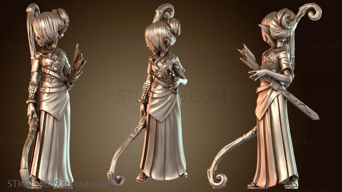 Статуэтки девушки Благородный лук со стрелами