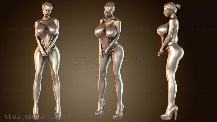 Статуэтки девушки Нуар Подросток Соблазнительный