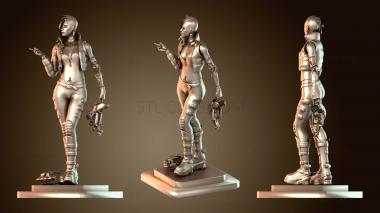 3D модель Киберпанк-скейтеру не стоит (STL)