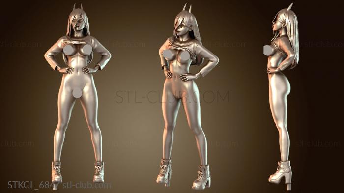 Статуэтки девушки Завершение новации Chainsaw Man Power