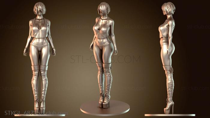 Статуэтки девушки Короткие джинсы для девочек NSFW