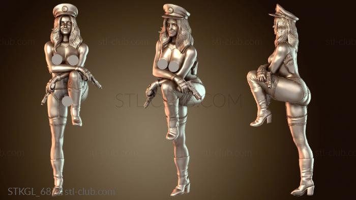 Статуэтки девушки NSFW Леди Блэкхок