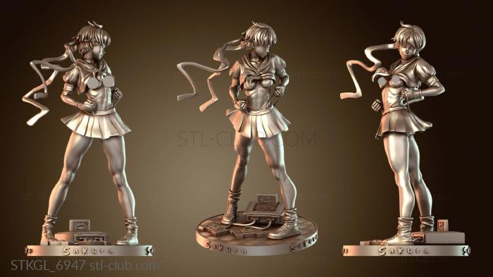 Персиковая фигурка Сакуры Street Fighter NSFW