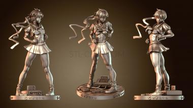 3D модель Персиковая фигурка Сакуры Street Fighter NSFW (STL)