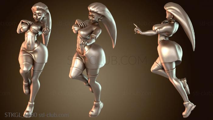 Статуэтки девушки Poki Grills Джесси