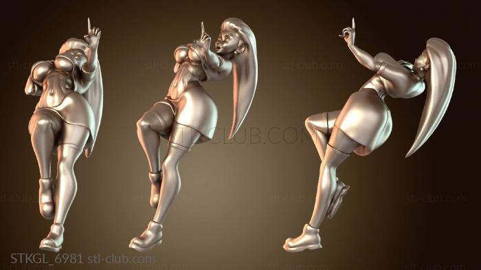 Статуэтки девушки Poki Grills Джесси Халф