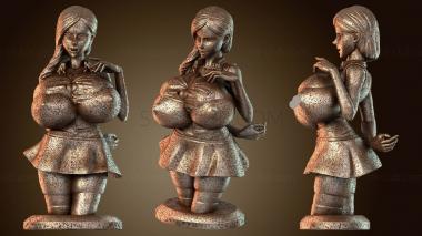 3D модель Офисная леди Polybits NSFW (STL)