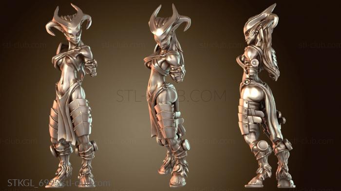 Статуэтки девушки Подвижная фигура B