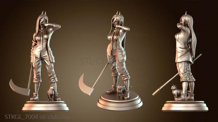 Статуэтки девушки Человек с бензопилой