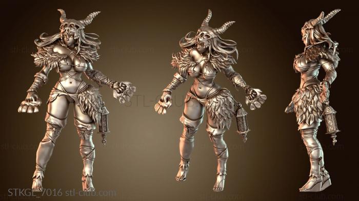 Статуэтки девушки Первобытная Охотница