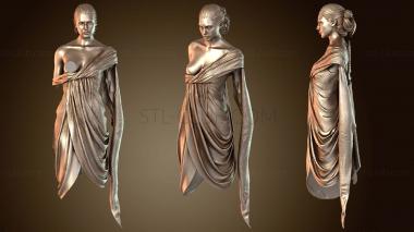 3D модель Платье принцессы Дианы Гала синее, швы для взрослых (STL)