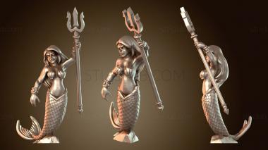 3D модель Злая принцесса-русалка (STL)