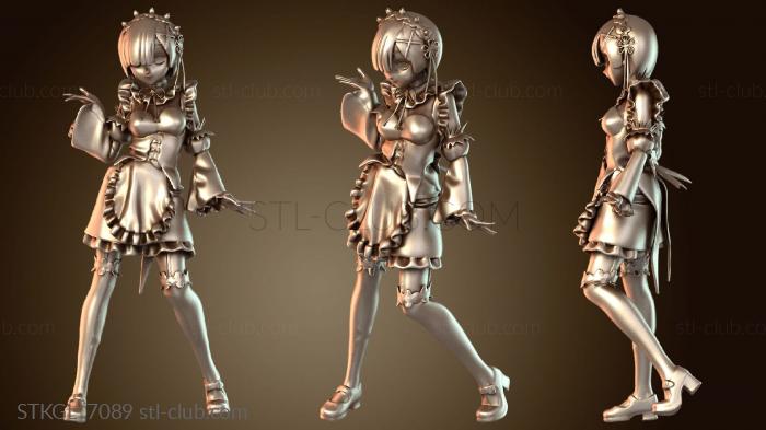 Статуэтки девушки Аниме-дуэт Рам и Рем