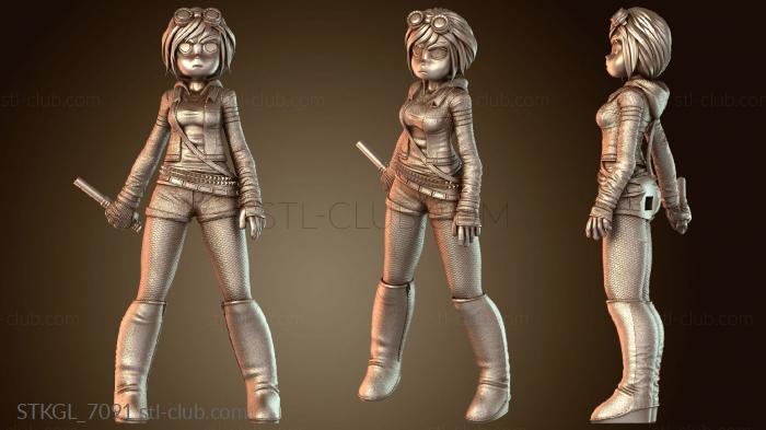 Статуэтки девушки Рамона и Скотт Пилигрим