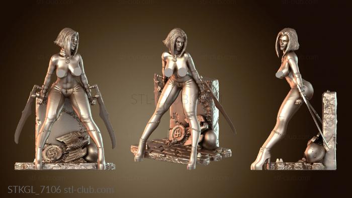 Статуэтки девушки Поза Рейн Торрида
