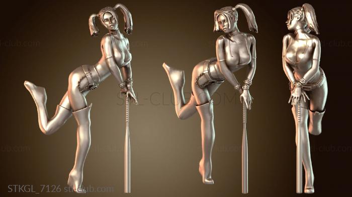 Статуэтки девушки Красно-черная Харли Квинн NSFW