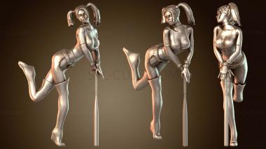 3D модель Красно-черная Харли Квинн NSFW (STL)