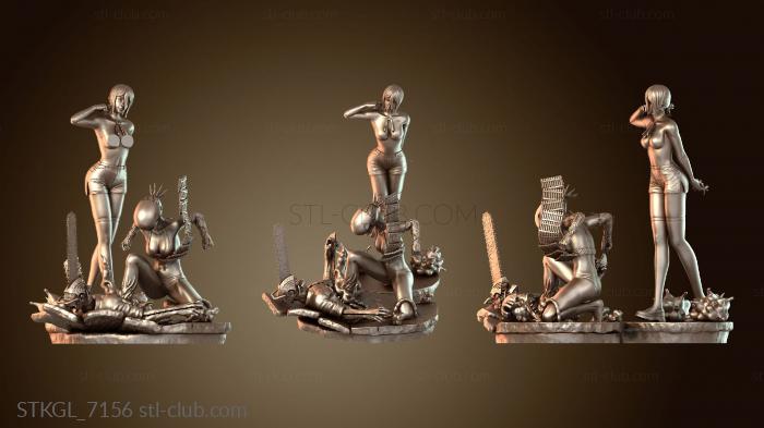 Статуэтки девушки Reze Chainsawman Anime Bangs