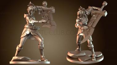 3D модель Ривен Рина Воин (STL)