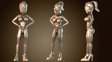 3D модель Рик и Морти сексуальные стоя (STL)