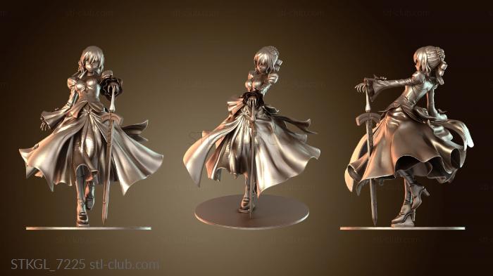 Статуэтки девушки Сэйбер Артурия Пендрагон Клинок Судьбы