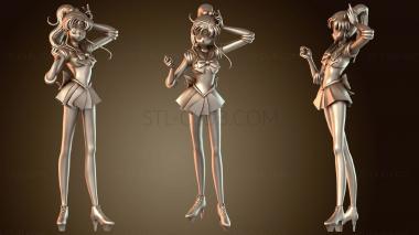 3D модель Поза Сейлор Юпитера (STL)