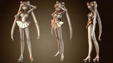 3D модель Сейлор Мун Девочка-волшебница (STL)