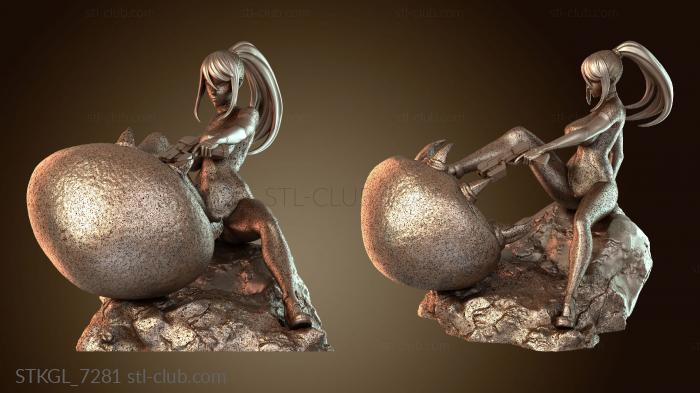 Статуэтки девушки Футуристический стиль Самус