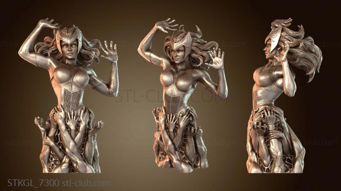 Статуэтки девушки Бюст Алой Ведьмы